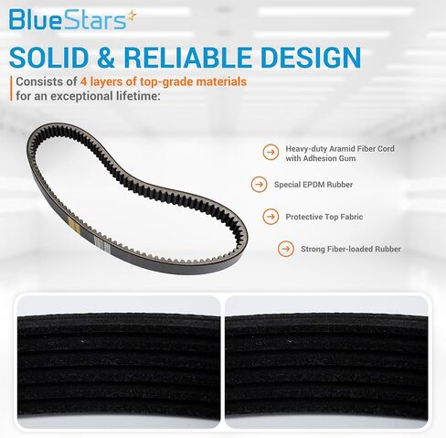 BlueStars Golf Cart Drive Belt Replaces 27077-G02, 27077-G01, 22337-G1 - Fits for EZGO Marathon 4-Cycle 1991-1996 and 2-Cycle 1992-1993 Gas Golf Cart in Saudi Arabia