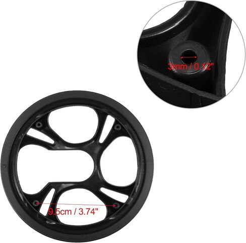 X AUTOHAUX 1 قطعة 42 الأسنان 9.5 سنتيمتر 4 ثقوب دراجة دراجة كرانسيت سلسلة غطاء الاطارات حماية سلسلة عجلة الغطاء الواقي الأسود in Saudi Arabia
