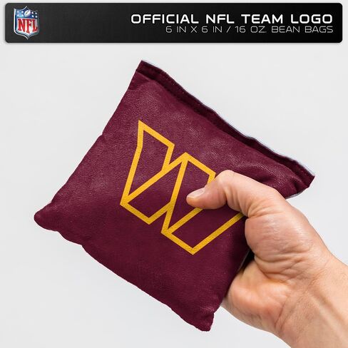 NFL Pro Football Pittsburgh Steelers Dual-Sided Bean Bags by Wild Sports, 4 Pack - Premium Toss Bags for Cornhole Sets in Kuwait