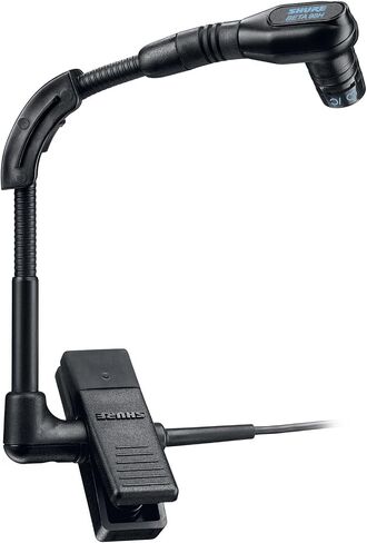 نظام الميكروفون اللاسلكي Shure BLX14/B98 UHF - مثالي للنحاس وآلات النفخ الخشبية والقرع - عمر البطارية 14 ساعة، نطاق 300 قدم | يتضمن ميكروفونًا للأداة بمشبك، وجهاز استقبال أحادي القناة | فرقة J11 in Saudi Arabia