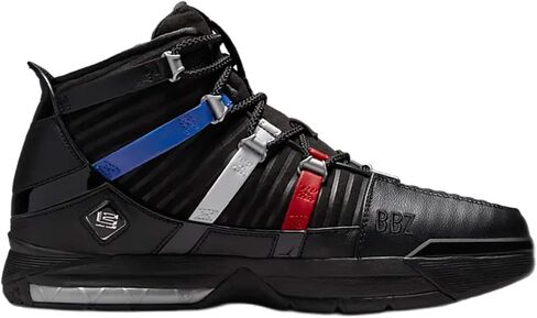 Nike Men's Zoom Lebron III QS Black/Metallic Silver (DO9354 001) in Saudi Arabia