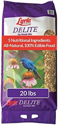 Lyric Delite Wild Bird Seed - No Waste Bird Food Mix with Shell-Free Nuts & Seeds - Attracts Buntings, Chickadees & Finches - 5 lb bag in Kuwait