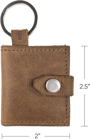 Hide & Drink, Photobook Keychain Handmade from Full Grain Leather - Single Malt Mahagony in Saudi Arabia