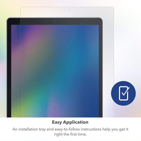 حماية قصوى للشاشة عالية الدقة - عبوتان - واقي شاشة من الزجاج المقوى - مصنوع لجهاز Apple iPad 12.9 بوصة، شفاف، 990107904 in Kuwait