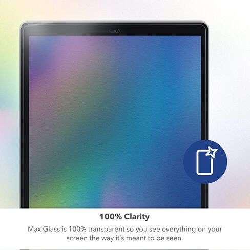 حماية قصوى للشاشة عالية الدقة - عبوتان - واقي شاشة من الزجاج المقوى - مصنوع لجهاز Apple iPad 12.9 بوصة، شفاف، 990107904 in Kuwait