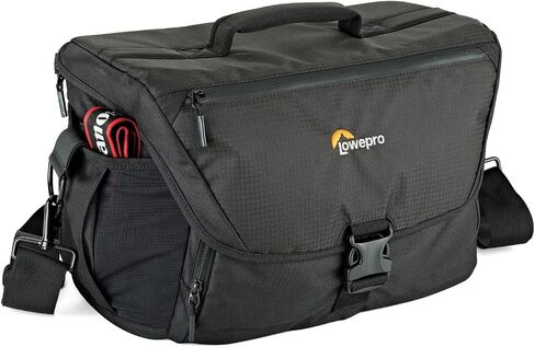 Lowepro LP37117، حقيبة كاميرا Nova 140AW II، قابلة للتخصيص، محمولة، تناسب بدون مرآة مع عدسة مرفقة مقاس 17-85 مم، طائرة بدون طيار مدمجة، فلاش، أسود in Kuwait