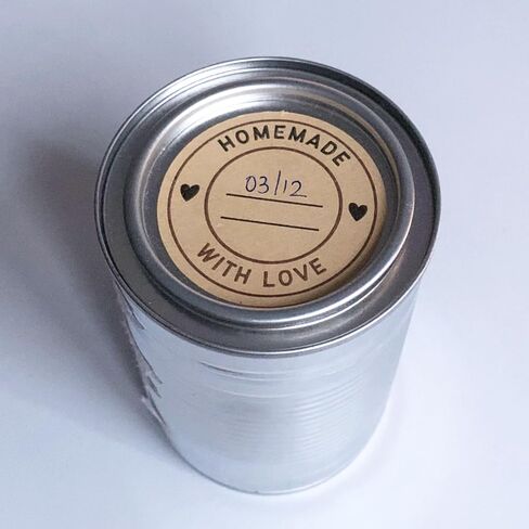 300 Pieces, 2" - Homemade with Love Stickers, Canning Labels for Jars to Write On in Saudi Arabia