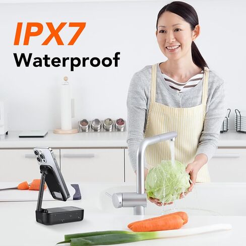 Cell Phone Stand Portable Bluetooth Speakers Wireless, 10W Super Bass, 24H Playtime, IP7 Waterproof Speaker, Gifts for Women/Men/Mom/Dad Compatible with Phone/Pad in Kuwait