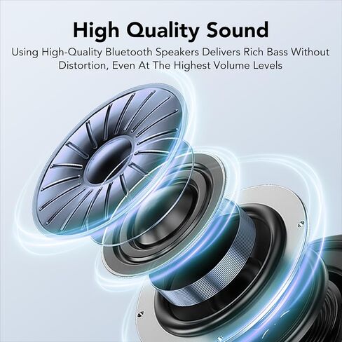 Cell Phone Stand Portable Bluetooth Speakers Wireless, 10W Super Bass, 24H Playtime, IP7 Waterproof Speaker, Gifts for Women/Men/Mom/Dad Compatible with Phone/Pad in Kuwait