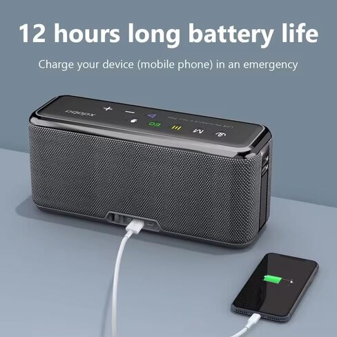 100W Bluetooth Speaker Portable Wireless Speakers Deep Bass HD Stereo Sound Support TWS 3 EQ 12 Hour Playtime for Outdoor Home Party Beach Hiking Camping in Saudi Arabia