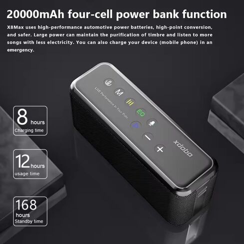 100W Bluetooth Speaker Portable Wireless Speakers Deep Bass HD Stereo Sound Support TWS 3 EQ 12 Hour Playtime for Outdoor Home Party Beach Hiking Camping in Saudi Arabia