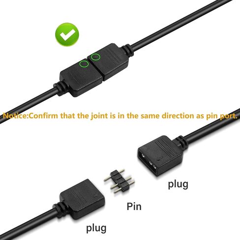 كابل تمديد ARGB 5 فولت 3Pin، منفذ اللوحة الأم إلى SM3P 1-to-1 كابل محول موصل ARGB ذكر لمروحة RGB، شريط LED للكمبيوتر الشخصي in Saudi Arabia
