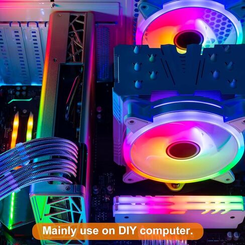كابل تمديد ARGB 5 فولت 3Pin، منفذ اللوحة الأم إلى SM3P 1-to-1 كابل محول موصل ARGB ذكر لمروحة RGB، شريط LED للكمبيوتر الشخصي in Saudi Arabia