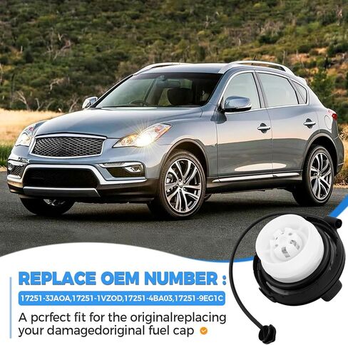 غطاء الغاز، غطاء حشو خزان الوقود، غطاء غطاء الوقود، قطعة بديلة 17251-3JA0A / 17251-9BD0E/17251، متوافق مع نيسان نيسان، مورانو، باثفايندر، إنفينيتي JX35/QX60 in Kuwait