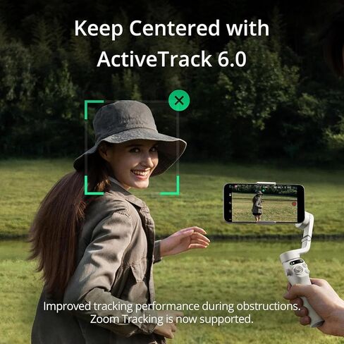 مثبت DJI Osmo Mobile 6 Gimbal للهواتف الذكية باللون الرمادي البلاتيني، تثبيت ثلاثي المحاور، قضيب تمديد مدمج، تتبع الأشياء، قابل للطي، حزمة تسجيل فيديو YouTube TikTok مع مجموعة ملحقات Deco Gear in Kuwait