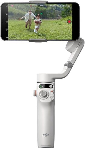 مثبت DJI Osmo Mobile 6 Gimbal للهواتف الذكية باللون الرمادي البلاتيني، تثبيت ثلاثي المحاور، قضيب تمديد مدمج، تتبع الأشياء، قابل للطي، حزمة تسجيل فيديو YouTube TikTok مع مجموعة ملحقات Deco Gear in Kuwait