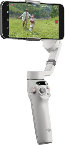 مثبت DJI Osmo Mobile 6 Gimbal للهواتف الذكية باللون الرمادي البلاتيني، تثبيت ثلاثي المحاور، قضيب تمديد مدمج، تتبع الأشياء، قابل للطي، حزمة تسجيل فيديو YouTube TikTok مع مجموعة ملحقات Deco Gear in Kuwait