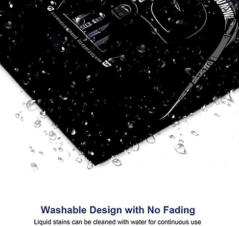 Black Cat Mouse Pad Anti-Slip Small mousepads Laptop Office Computer Mousepad for Women Girls Cute Office Supplies Home Office Desk Accessories 9.5x7.9x0.1 Inch in Saudi Arabia