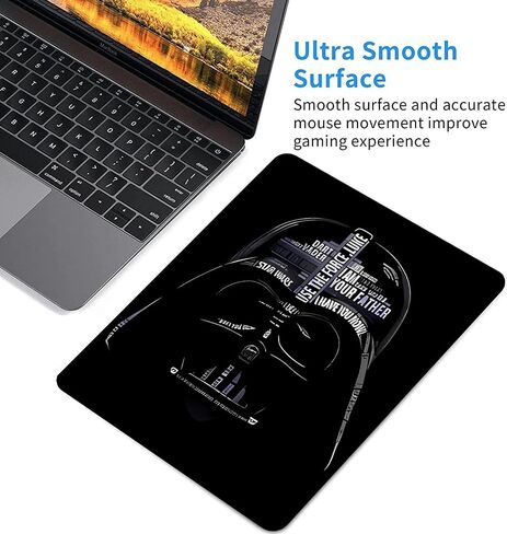 Black Cat Mouse Pad Anti-Slip Small mousepads Laptop Office Computer Mousepad for Women Girls Cute Office Supplies Home Office Desk Accessories 9.5x7.9x0.1 Inch in Saudi Arabia