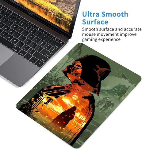 Black Cat Mouse Pad Anti-Slip Small mousepads Laptop Office Computer Mousepad for Women Girls Cute Office Supplies Home Office Desk Accessories 9.5x7.9x0.1 Inch in Saudi Arabia