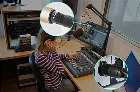 J&D XLR Splitter Cable, 3 Pin PVC Shelled 2 XLR Male to XLR Female Y Splitter Balanced Microphone Cable Adapter for Record Mixer AMP Limiter Speaker, 1.6 Feet in Saudi Arabia