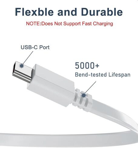 كابل شاحن Itramax USB A إلى USB C بطول 20 قدمًا (عبوتان)، سلك طاقة طويل مسطح من النوع A 2.0 إلى USBC متوافق مع PS5 / Playstation 5، سلسلة Xbox، وحدة تحكم Switch Pro، iPhone 15، Blink Outdoor 4 4th in Kuwait