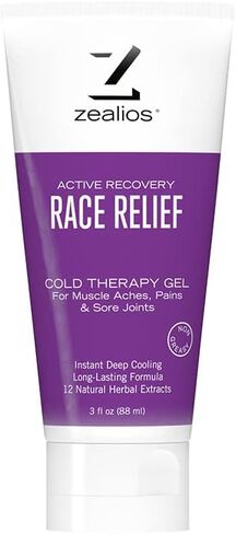 Zealios Race Relief Fast Acting Pain Relief Menthol Gel for Aches & Arthritis Pains - 3oz Tube in Saudi Arabia
