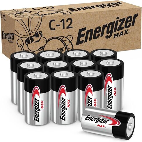 Energizer Alkaline Power C Batteries and D Batteries Variety Pack, 12 C and 12 D Batteries (24 Count) in Saudi Arabia
