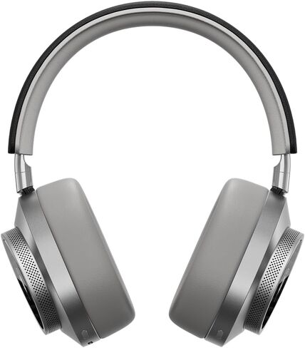 MASTER & DYNAMIC MW75 Active Noise-Cancelling (ANC) Wireless Headphones, Bluetooth Over-Ear Headphones with Mic, Silver Metal/Navy Leather in Kuwait