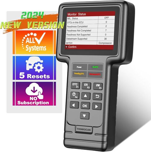 ماسح ضوئي Thinkcar Obd2 مناسب لسيارات BMW Mini، 2024 Elite، أداة مسح قارئ رموز النظام لجميع السيارات، أداة تشخيص الماسح الضوئي للسيارات لجميع السيارات، أداة إعادة ضبط الفرامل SAS Oil ETS in Kuwait