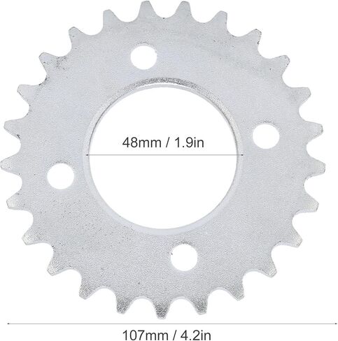 420 25T 48mm Motorcycle Rear Chain Sprocket, 2Pcs Rear Sprocket Cog Steel Rear Drive Sprocket Electric Bicycle Modification in Saudi Arabia