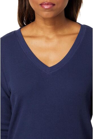 Cotton Modal Thermal Long Sleeve V-Neck Tunic in Saudi Arabia