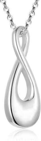 Infinity Love Cremation Jewelry for Women Men Urn Pendants for Ashes Holder Memorial Keepsake Urn Necklace Cremation Ashes Jewelry for Pet/Human in Saudi Arabia