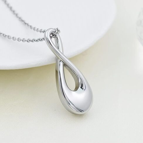 Infinity Love Cremation Jewelry for Women Men Urn Pendants for Ashes Holder Memorial Keepsake Urn Necklace Cremation Ashes Jewelry for Pet/Human in Saudi Arabia