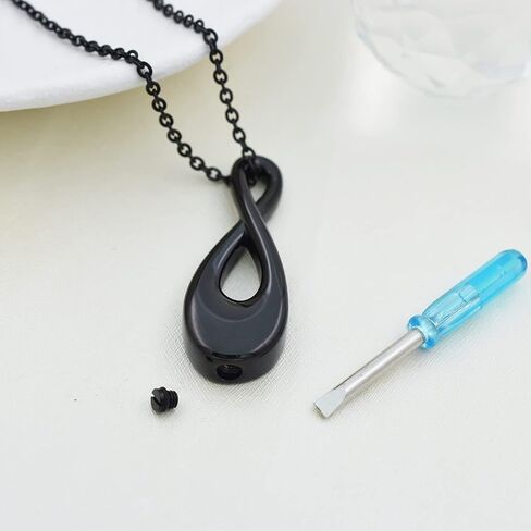 Infinity Love Cremation Jewelry for Women Men Urn Pendants for Ashes Holder Memorial Keepsake Urn Necklace Cremation Ashes Jewelry for Pet/Human in Saudi Arabia