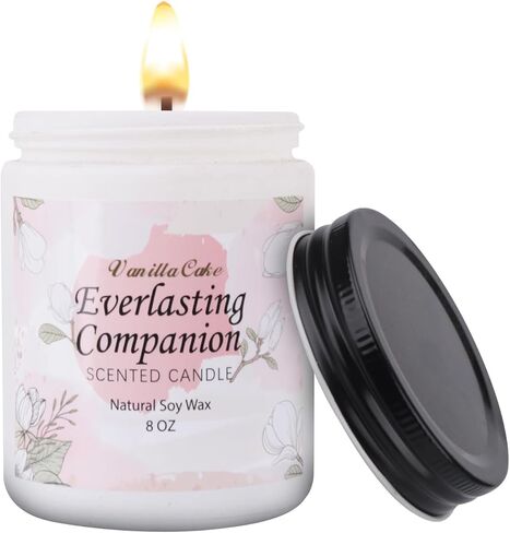شمعة الفانيليا، شموع معطرة للمنزل، شموع معطرة، شمعة الصويا، 8 أونصة 45 ساعة شموع عطرية تدوم طويلاً للنساء والرجال وأعياد الميلاد وعيد الشكر وعيد الحب in Saudi Arabia