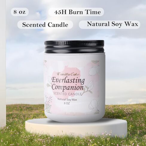 شمعة الفانيليا، شموع معطرة للمنزل، شموع معطرة، شمعة الصويا، 8 أونصة 45 ساعة شموع عطرية تدوم طويلاً للنساء والرجال وأعياد الميلاد وعيد الشكر وعيد الحب in Saudi Arabia