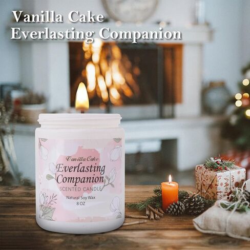 شمعة الفانيليا، شموع معطرة للمنزل، شموع معطرة، شمعة الصويا، 8 أونصة 45 ساعة شموع عطرية تدوم طويلاً للنساء والرجال وأعياد الميلاد وعيد الشكر وعيد الحب in Saudi Arabia