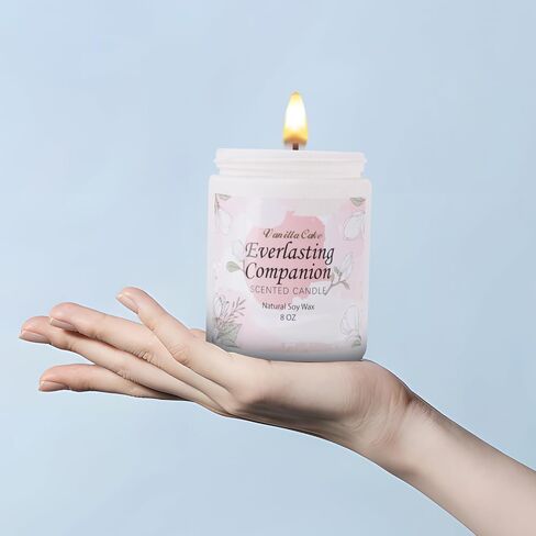 شمعة الفانيليا، شموع معطرة للمنزل، شموع معطرة، شمعة الصويا، 8 أونصة 45 ساعة شموع عطرية تدوم طويلاً للنساء والرجال وأعياد الميلاد وعيد الشكر وعيد الحب in Saudi Arabia