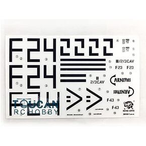 Heng Long RC Tank Decoration Decal Paste Sticker for 1/16 USA M1A2 Abrams RC Tank 3918 Spare Parts