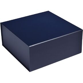 Cecobox - صناديق هدايا مع أغطية للهدايا 8 "x8" x3.1 " - صندوق هدايا الإغلاق المغناطيسي غير اللامع ، صناديق اقتراح العريس وعروس ، زفاف ، أعياد الميلاد ، العطلات (البحرية) in Kuwait
