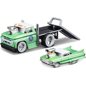 1/64 Scale Top Muscle Transports Series for JDM Flatbed Truck and 1983-85 Toyota Trueno Sprinter AE86 Coupe Diecast Metal Model Car (11557)
