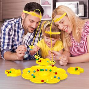 Fun Family Games for Kids and Adults,Funny Family Night Party Board Games 2025 for Kids Ages 4 and up,Boardgames for Outdoor Backyard Travel Camping,Bee Magnetic Toy Magnet Game with String