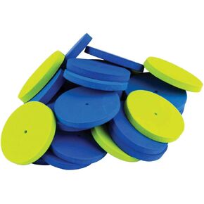 Teacher Created Resources STEM Basics: Foam Wheels - 40 Count,Blue, Yellow