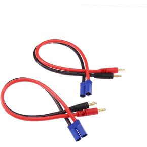 1pc EC5 Connector Plug to 4mm Banana Plugs Battery Charge Lead Adapter Cable 10awg 12inch(E162-1)