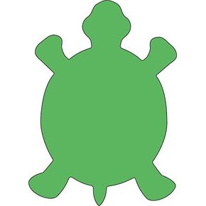 SHAPES ETC. 50 Shts Turtle Sticky Notepad 3in Green Color Cute Self Stick Classroom Note School Lunch Notes Bulletin Board Décor Gifts Tags Decorations Teacher Supplies Memo Reminders USA Made