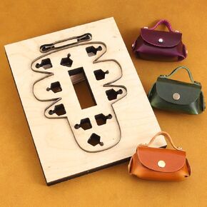 Leather Cutting Die,Leather Small Bag Cutting Mold for DIY Leather Crafts Making (Bag1)