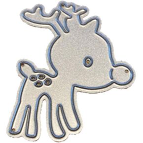 Cute Deer Die Cut for Card Making, Christmas Metal Cutting Dies Congratulations Die Cuts Birthday Embossing Stencils Template for DIY Scrap-Booking Decor Wedding Birthday Blessing Card
