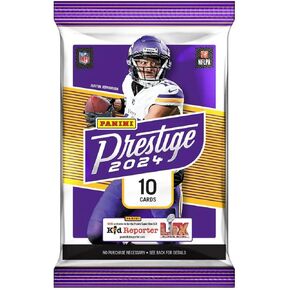 2024 Panini Prestige Football Trading Card Retail Pack (Excusive Dot Parallels!)