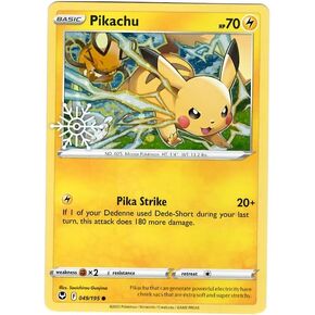 Pokemon - Pikachu 049/195 - Holiday Countdown 2023 Exclusive- Holo Foil - Snowflake Stamp - Single Card